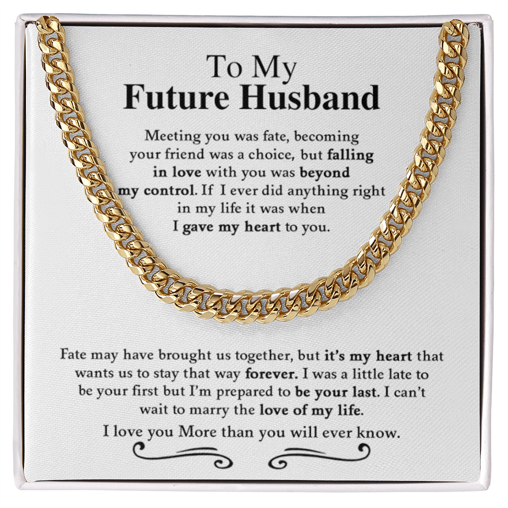 To My future Husband | Cuban Link Chain