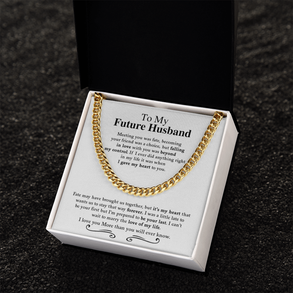 To My future Husband | Cuban Link Chain