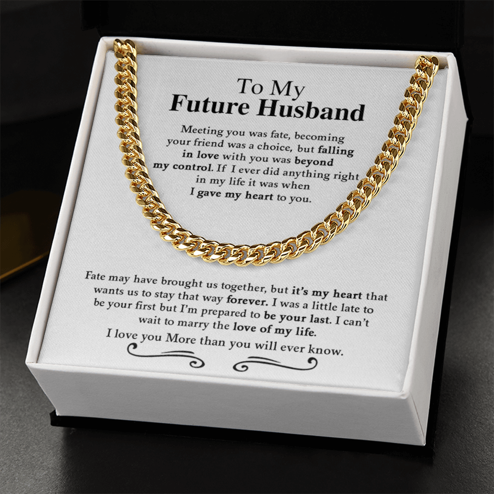 To My future Husband | Cuban Link Chain