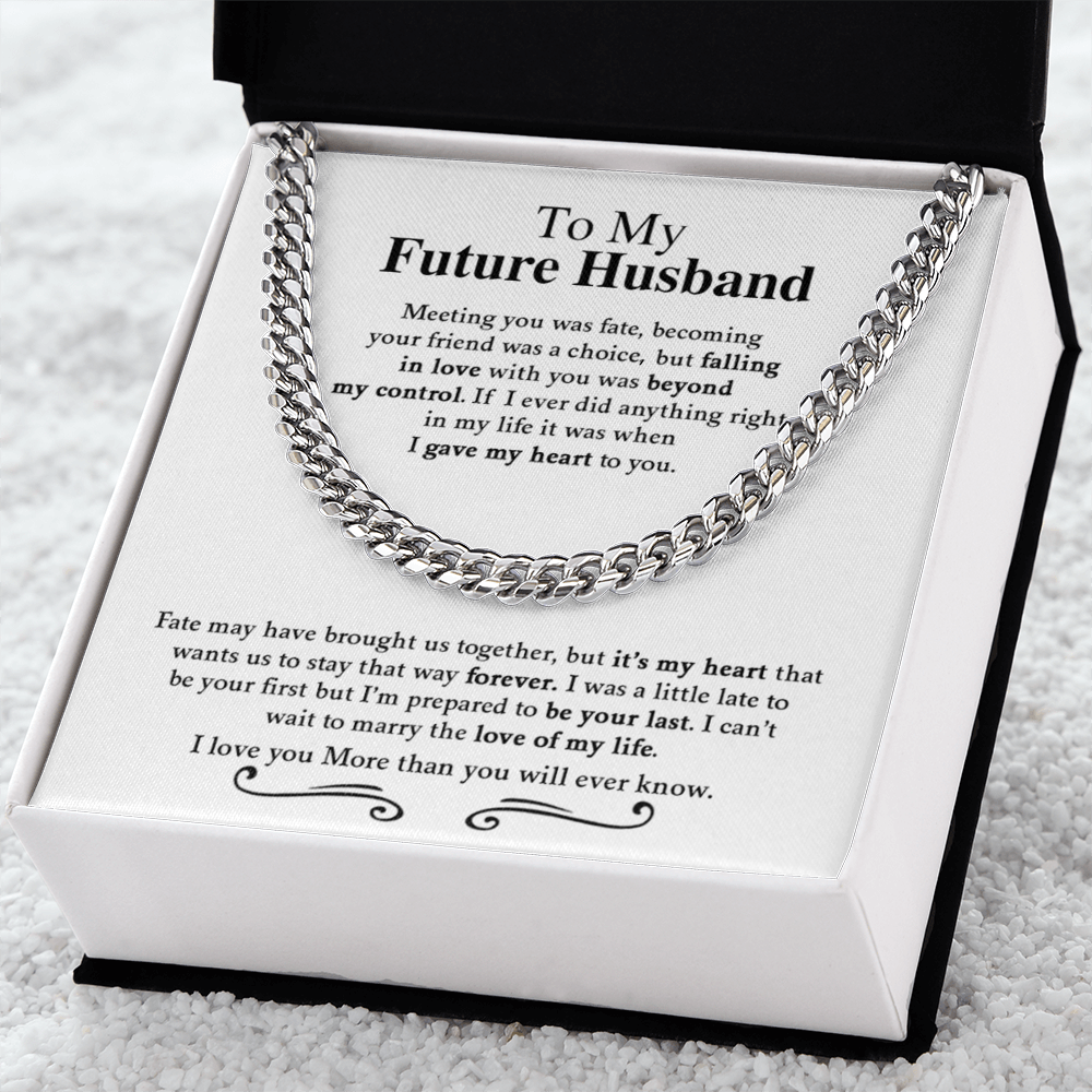 To My future Husband | Cuban Link Chain