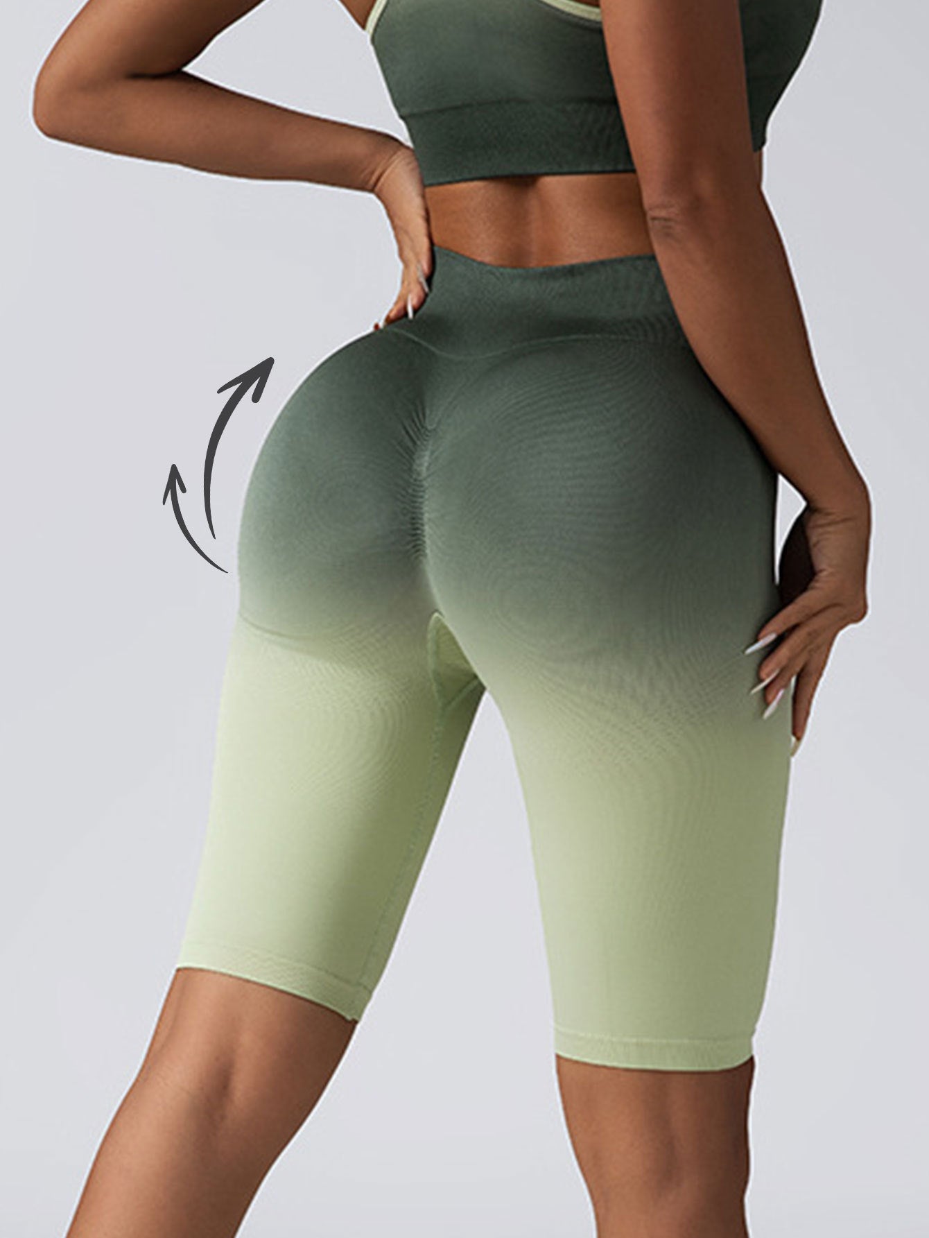 2 Pack Workout Shorts For Women Scrunch Butt Lifting High Waisted Yoga Gym Seamless Booty Biker Shorts