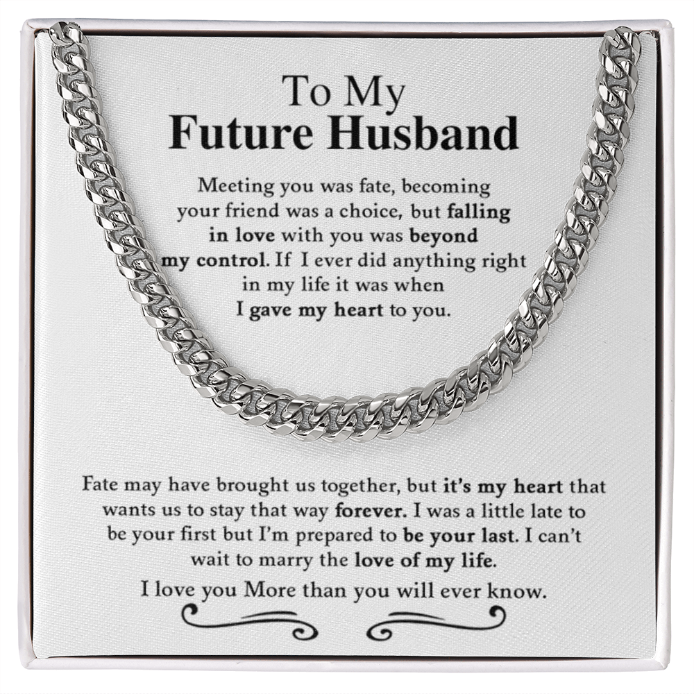 To My future Husband | Cuban Link Chain